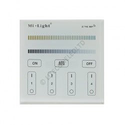 Wall Mount T2 MiLight 2.4Ghz 4 Zone Colour Temperature Controller