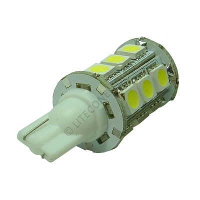 T10 18SMD 10-30 Vdc 3.6W Cool White LED Bulb