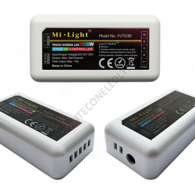 Wireless 4-Channel LED Controller With 2.4G RF Remote For RGB RGBW Strip Lights