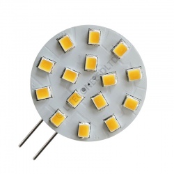 G4 15SMD 10-30 Vdc Side Pin 3.0W Warm White LED Bulb