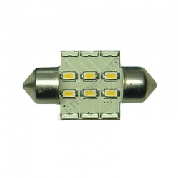 Festoon 31mm 12SMD 10-30v DC 0.7W Warm White