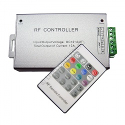 20 Key RF Wireless RGB Controller 12-24Vdc 3x4A
