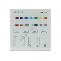 Wall Mount T4 MiLight 2.4Ghz 4 Zone RGB + CCT Controller