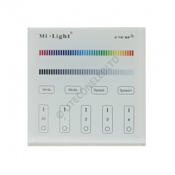 Wall Mount B3 MiLight 2.4Ghz 4 Zone Battery RGB/W Panel Remote Controller